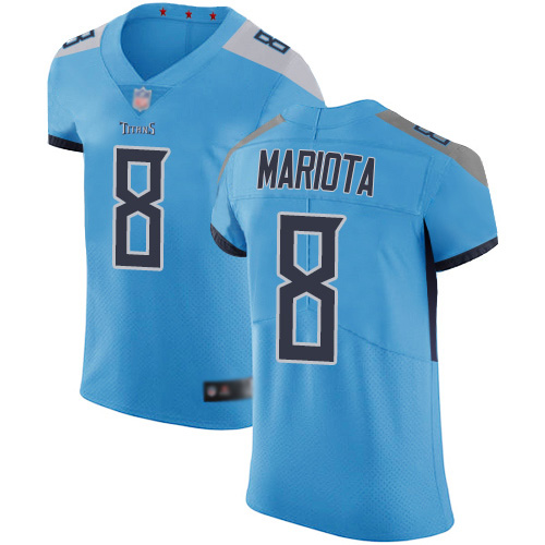 Tennessee Titans lite Light Blue Men Marcus Mariota Alternate Jersey NFL Football #8 Vapor Untouchable->youth nfl jersey->Youth Jersey